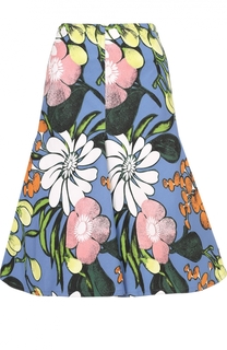 Расклешенная юбка-миди с цветочным принтом Marni