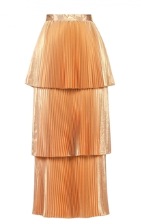 Многоярусная плиссированная юбка-макси Stella McCartney
