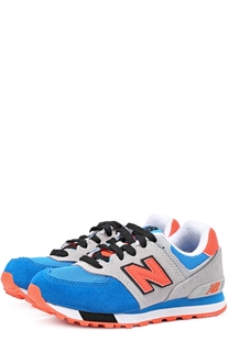 Комбинированные кроссовки 574 на шнуровке New Balance