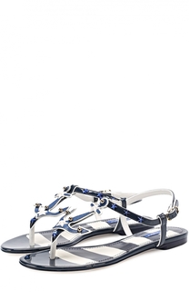Кожаные сандалии с заклепками Dolce &amp; Gabbana