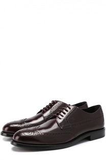 Кожаные дерби с брогированием Tod’s Tods
