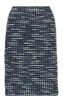 Буклированная юбка-миди прямого кроя St. John