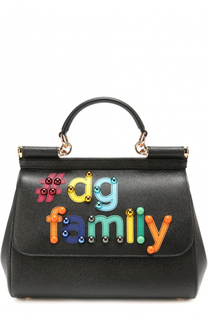 Сумка Sicily medium с аппликацией DG Family Dolce &amp; Gabbana