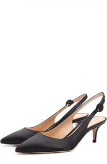 Атласные туфли Jackie с ремешком Gianvito Rossi