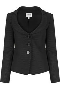 Жаккардовый приталенный жакет Armani Collezioni