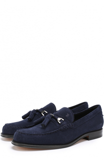 Замшевые лоферы с кисточками Tod’s Tods