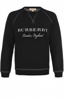 Джемпер из смеси шерсти и кашемира с контрастной отделкой Burberry