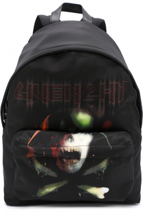 Текстильный рюкзак с контрастным принтом Givenchy
