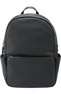 Кожаный рюкзак с внешним карманом на молнии Calvin Klein Collection