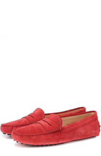 Замшевые мокасины с перемычкой Tod’s Tods