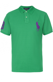 Хлопковое поло с короткими рукавами Polo Ralph Lauren