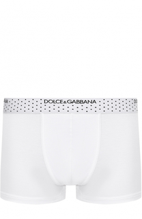 Боксеры из смеси вискозы и шелка с широкой резинкой Dolce &amp; Gabbana