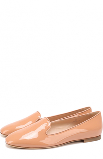 Лаковые слиперы на низком каблуке Tod’s Tods
