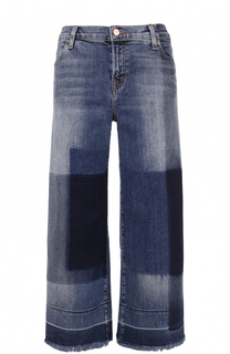 Укороченные расклешенные джинсы с необработанным краем J Brand