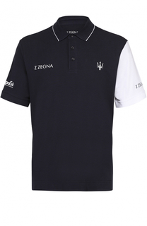 Хлопковое поло с короткими рукавами Z Zegna