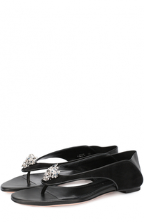 Кожаные сандалии с декором Alexander McQueen