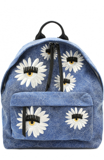 Текстильный рюкзак Flirting с вышивкой в виде цветов Chiara Ferragni