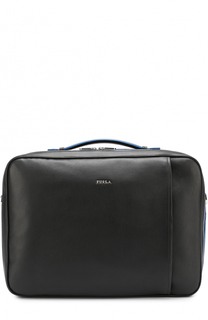 Кожаная сумка для ноутбука с внешним карманом на молнии Furla