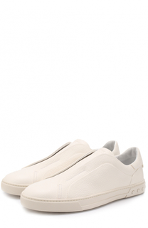 Кожаные слипоны на подошве с декором Tod’s Tods