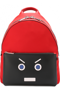 Комбинированный рюкзак с аппликацией Fendi