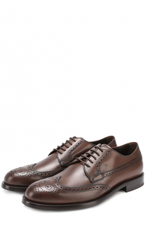 Кожаные дерби с брогированием Tod’s Tods