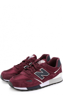 Замшевые кроссовки 446 с текстильными вставками New Balance