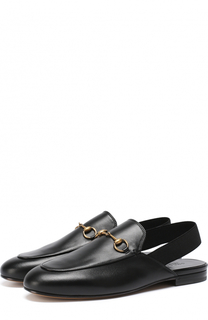 Кожаные лоферы Kings с пряжкой-трензелем Gucci