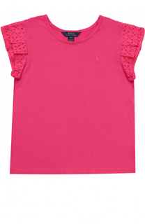 Топ джерси с оборками Polo Ralph Lauren