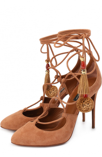 Замшевые туфли Coco с подвесками Dolce &amp; Gabbana