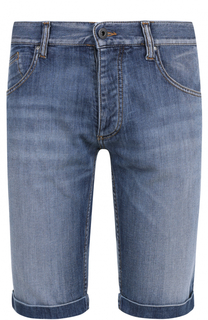 Джинсовые шорты с декоративными отворотами Armani Jeans