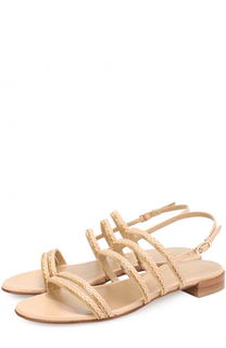 Кожаные сандалии Linedrive с декором Stuart Weitzman