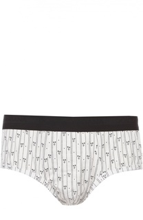 Хлопковые хипсы с широкой резинкой Dolce &amp; Gabbana