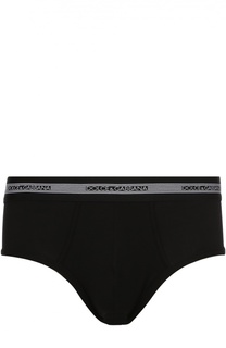 Хлопковые хипсы с широкой резинкой Dolce &amp; Gabbana