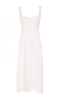 Платье с открытой спиной и декорированным лифом Victoria Beckham