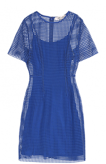 Кружевное мини-платье с коротким рукавом Diane Von Furstenberg