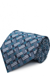Шелковый галстук с узором Brioni