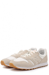 Замшевые кроссовки 373 с текстильной вставкой New Balance