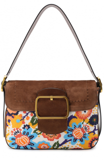 Замшевая сумка Sawyer Needlepoint Tory Burch