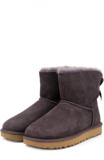 Замшевые полусапоги с бантом UGG Australia