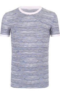 Футболка из вискозы с круглым вырезом Ermenegildo Zegna
