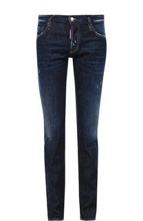 Джинсы прямого кроя с потертостями Dsquared2