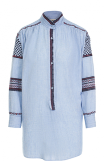 Блуза прямого кроя с контрастной вышивкой Zadig&amp;Voltaire Zadig&Voltaire