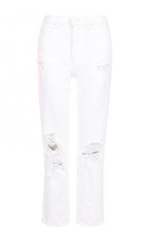 Укороченные джинсы с потертостями Denim X Alexander Wang