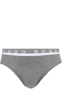 Хлопковые брифы с широким поясом HUGO