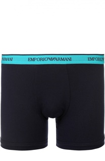 Комплект из трех хлопковых боксеров с широкой резинкой Emporio Armani
