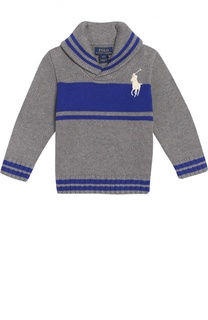 Хлопковый свитер с шалевым воротником Polo Ralph Lauren