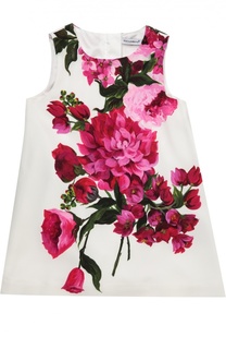 Платье с цветочным принтом Dolce &amp; Gabbana