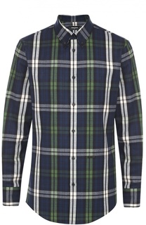 Хлопковая рубашка с воротником button down Dsquared2