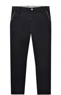 Хлопковые брюки и контрастной отделкой Giorgio Armani