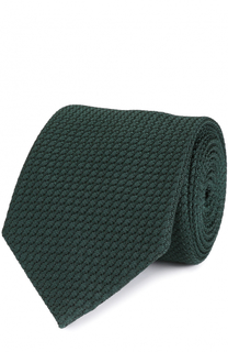 Шелковый вязаный галстук Lanvin